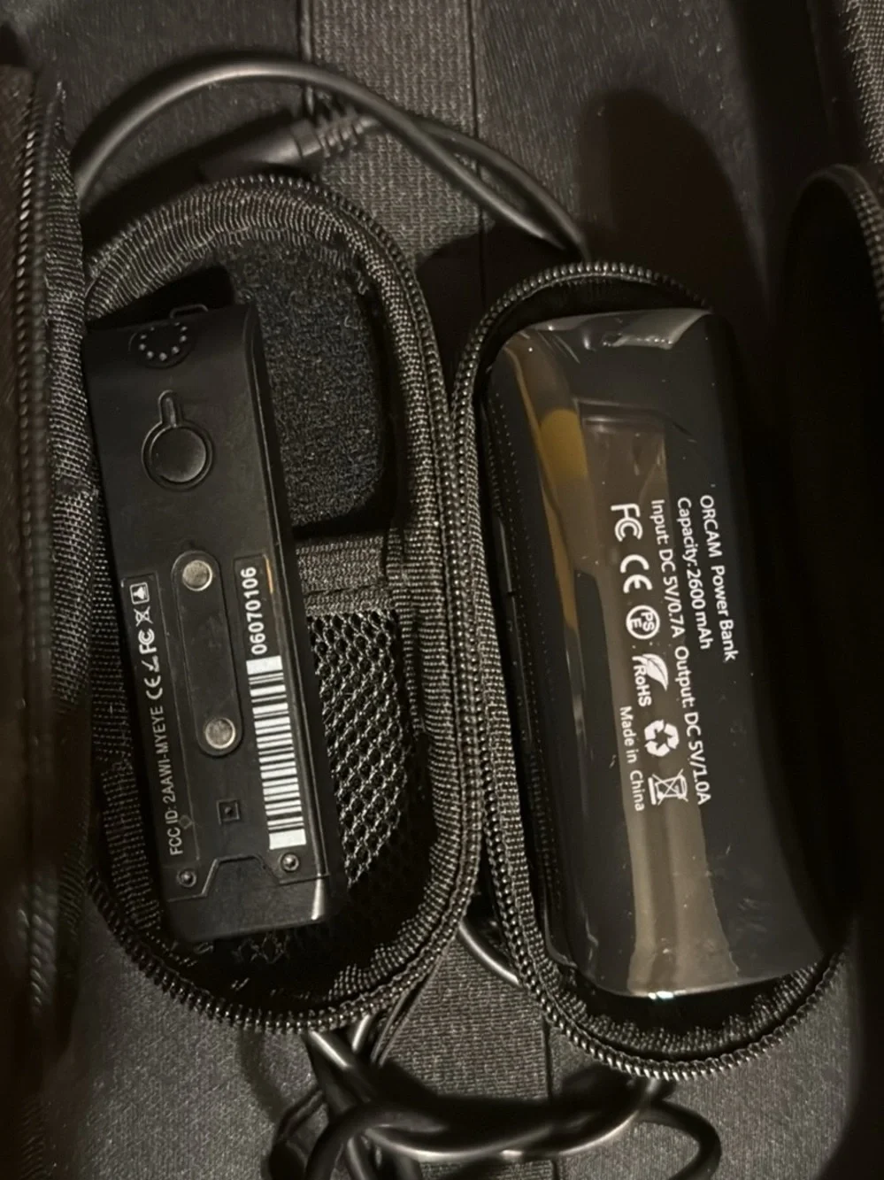 Travel Case in Black for Electronics Wearables